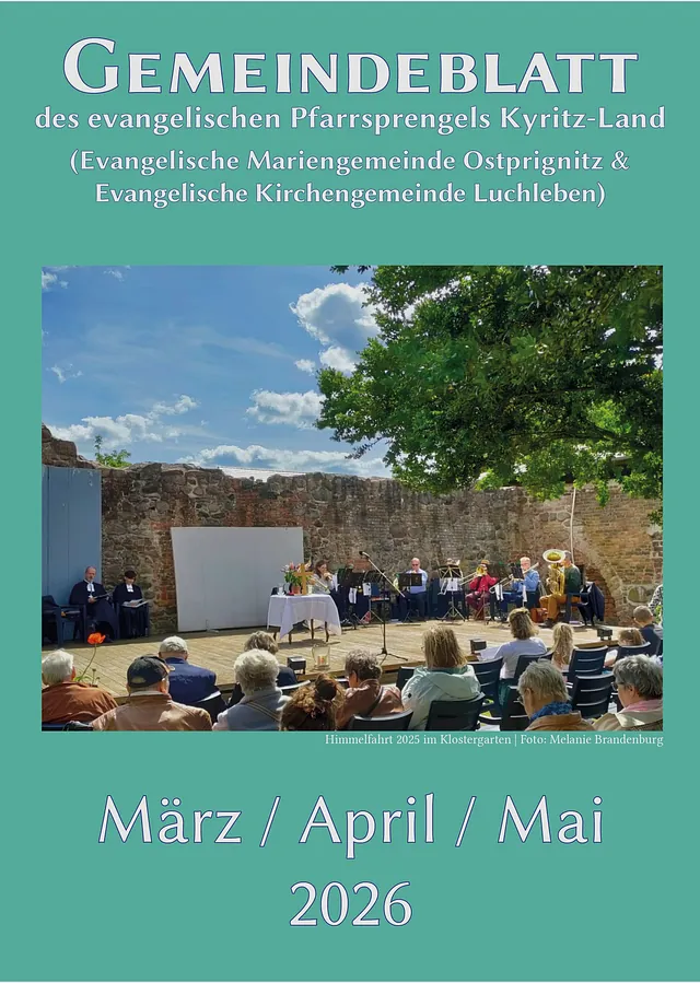 Gemeindeblatt März bis Mai 2026
